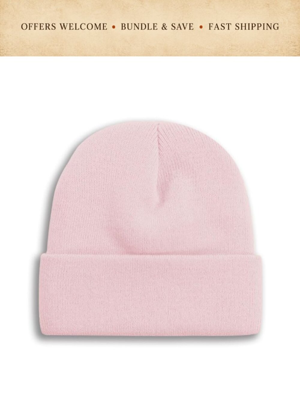 Unisex 100% Acrylic Knit Cuffed Beanie Warm Winter Skull Cap